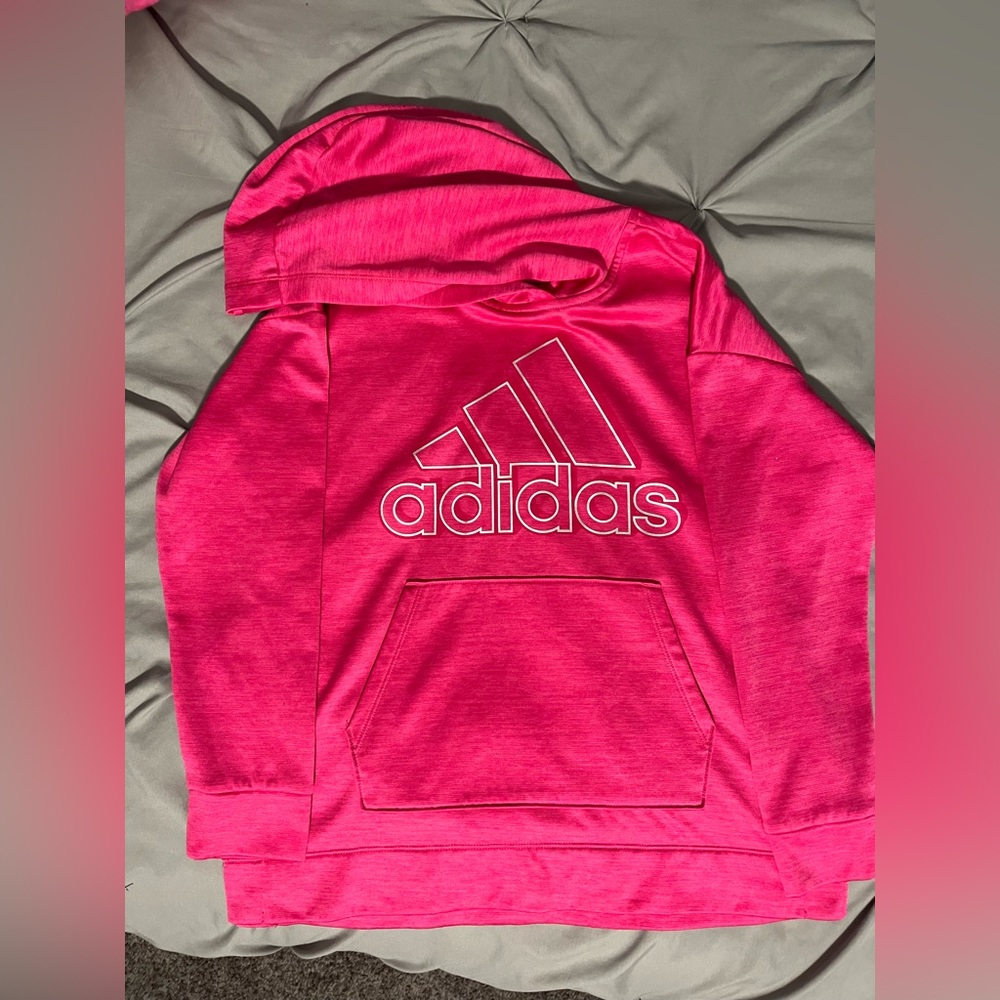 Pink girls adidas sweatshirt